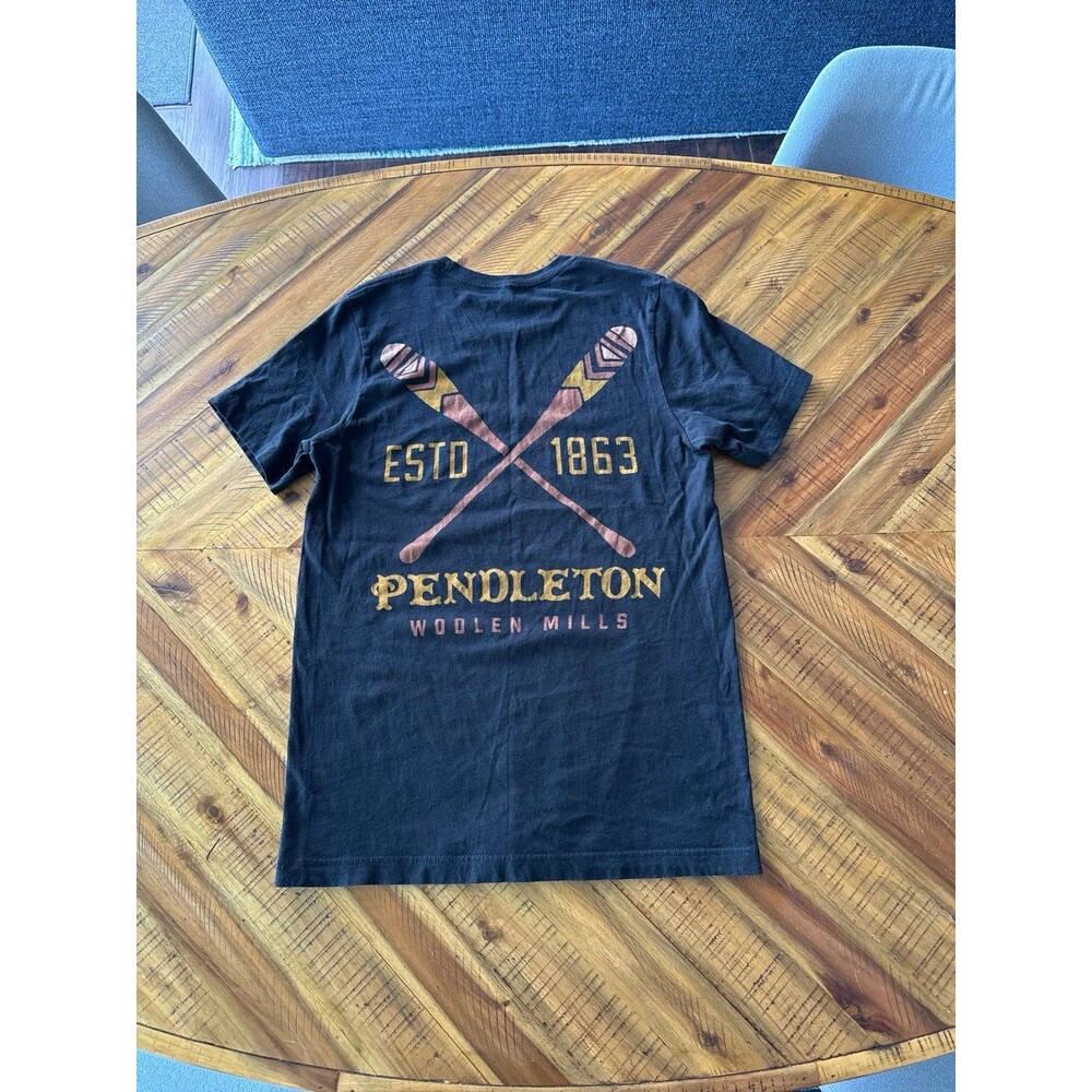Pendleton Men’s Paddle Graphic Tee Black Size Medium | Est. 1863 | Heritage Outd